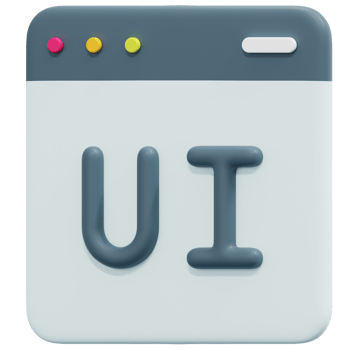 ui design 3d render icon illustration png