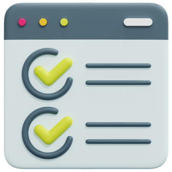 checkbox 3d render icon illustration png