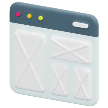 wireframe 3d render icon illustration png