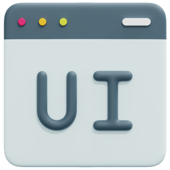 ui design 3d render icon illustration png