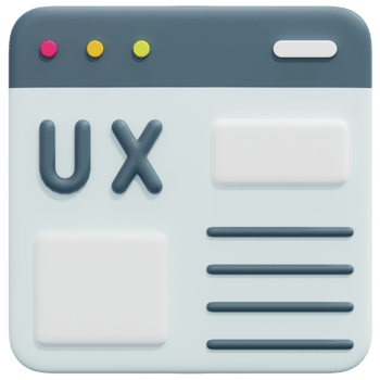 ux interface 3d render icon illustration png
