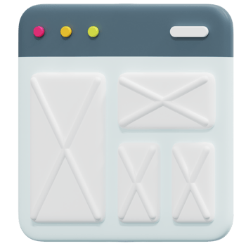 wireframe 3d render icon illustration png