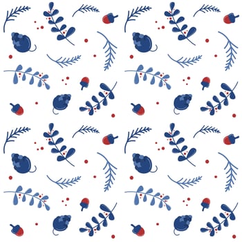 Cute lovely christmas seamless vector pattern background illustration with holidays design elements