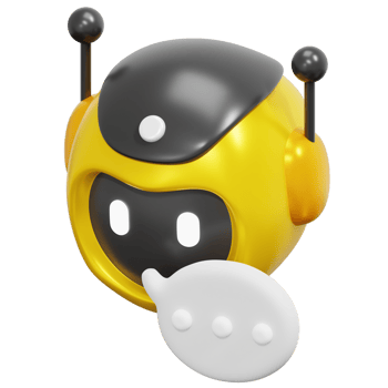 chatbot 3d render icon illustration png