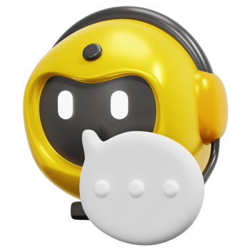chatbot 3d render icon illustration png