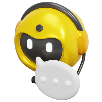 chatbot 3d render icon illustration png