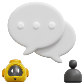 conversation 3d render icon illustration png