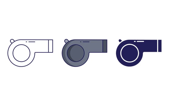 Whistle vector icon