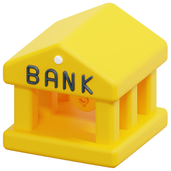 banking 3d render icon illustration png