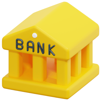bank 3d render icon illustration png