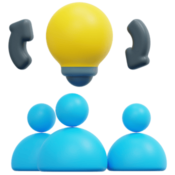 brainstorm 3d render icon illustration png