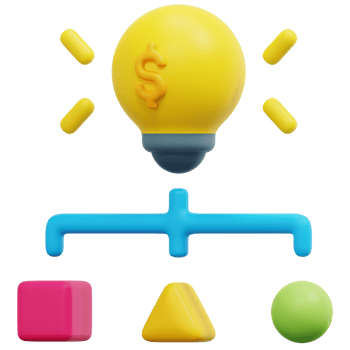 business idea 3d render icon illustration png