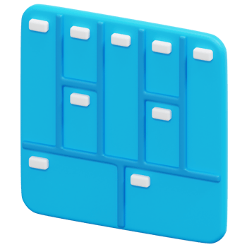 business model canvas 3d render icon illustration png