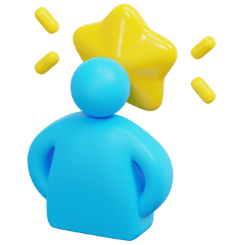 confidence 3d render icon illustration png