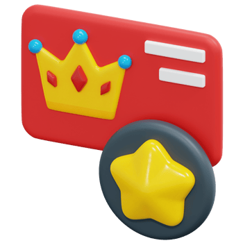 loyalty card 3d render icon illustration png