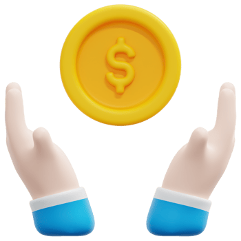 invest 3d render icon illustration png