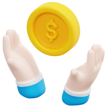 invest 3d render icon illustration png