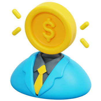investor 3d render icon illustration png