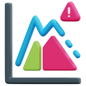 risk 3d render icon illustration png