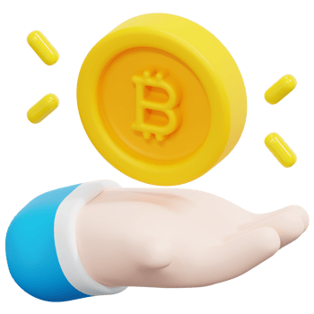 bitcoin 3d render icon illustration png