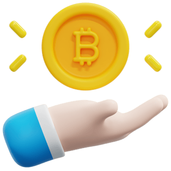 bitcoin 3d render icon illustration png