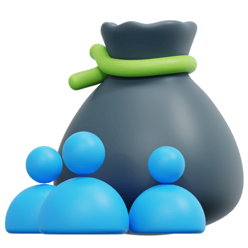 funds 3d render icon illustration png