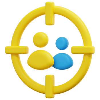 audience 3d render icon illustration png