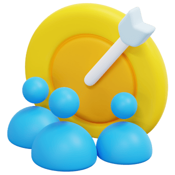 focus group 3d render icon illustration png