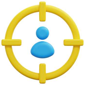 target 3d render icon illustration png