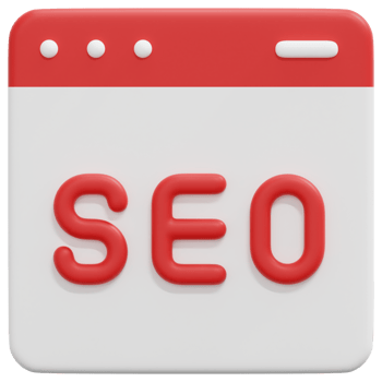 seo 3d render icon illustration png