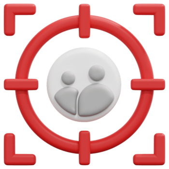 audience 3d render icon illustration png
