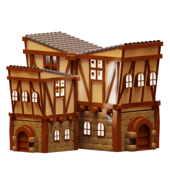 LOWPOLY 3D BUILDING png