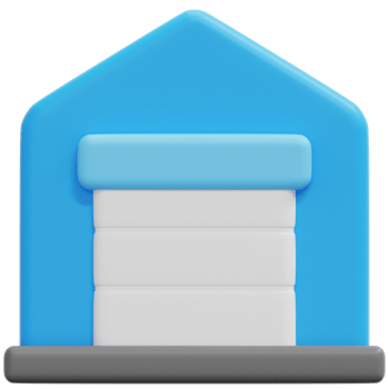 garage 3d render icon illustration png
