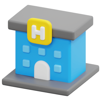 hotel 3d render icon illustration png