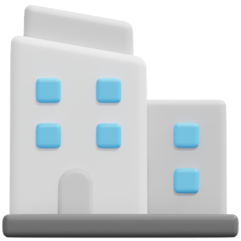 office 3d render icon illustration png