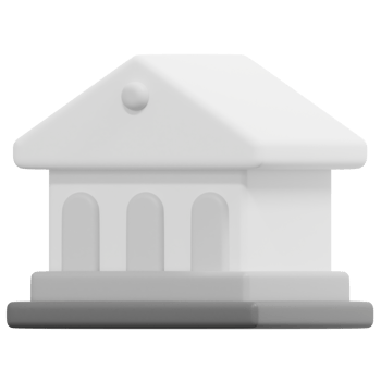 bank 3d render icon illustration png