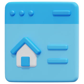 web 3d render icon illustration png