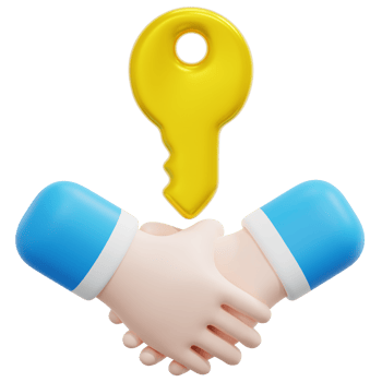 deal 3d render icon illustration png