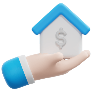 real estate 3d render icon illustration png