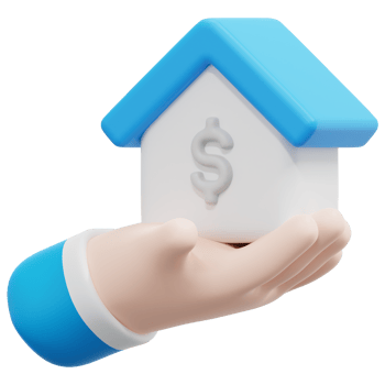 real estate 3d render icon illustration png