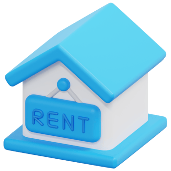 rent 3d render icon illustration png