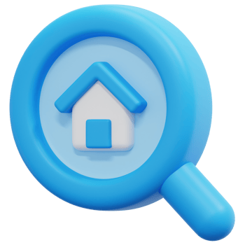 search 3d render icon illustration png