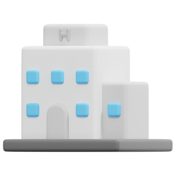 hotel 3d render icon illustration png