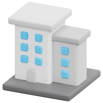 apartment 3d render icon illustration png