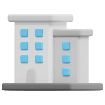 apartment 3d render icon illustration png