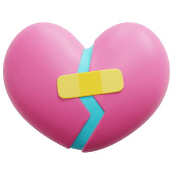 fixing heart 3d render icon illustration png