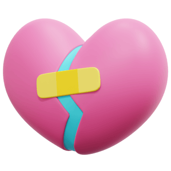 fixing heart 3d render icon illustration png