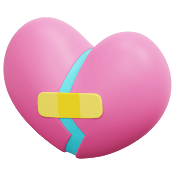 fixing heart 3d render icon illustration png