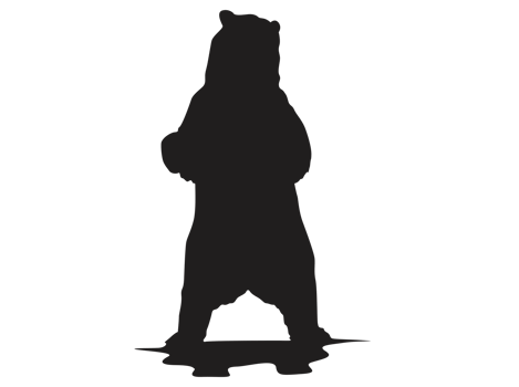 Animal - Bear Silhouette png