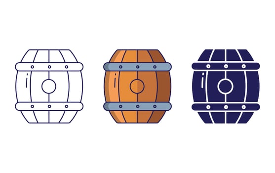 barrel vector icon
